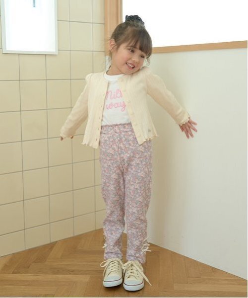 Lycee mine(リセマイン)の「【ともパン】リボンリボンストレートパンツ(その他パンツ・キッズ・ブラック/クリーム/マルチ/アイボリー/サックスブルー/ラベンダー/ミント/ピンク・140cm/130cm/100cm/110cm/120cm)」の17枚目の写真