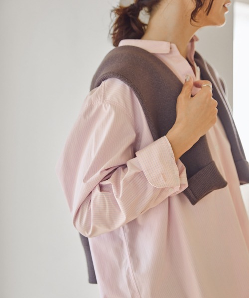 AMERICAN HOLIC(アメリカンホリック)の「イージーケアブロードシャツ(シャツ/ブラウス・レディース・グリーン系その他3/ピンク系その他/サックスブルー/オフホワイト/イエロー系その他2/ブルー系その他7・L/M)」の10枚目の写真