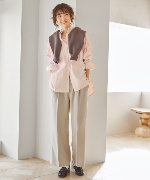 AMERICAN HOLIC(アメリカンホリック)の「イージーケアブロードシャツ(シャツ/ブラウス・レディース・グリーン系その他3/ピンク系その他/サックスブルー/オフホワイト/イエロー系その他2/ブルー系その他7・L/M)」の11枚目の写真