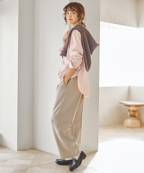 AMERICAN HOLIC(アメリカンホリック)の「イージーケアブロードシャツ(シャツ/ブラウス・レディース・グリーン系その他3/ピンク系その他/サックスブルー/オフホワイト/イエロー系その他2/ブルー系その他7・L/M)」の12枚目の写真