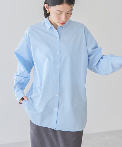 AMERICAN HOLIC(アメリカンホリック)の「イージーケアブロードシャツ(シャツ/ブラウス・レディース・グリーン系その他3/ピンク系その他/サックスブルー/オフホワイト/イエロー系その他2/ブルー系その他7・L/M)」の14枚目の写真