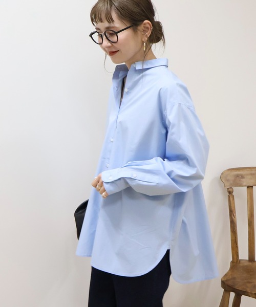 AMERICAN HOLIC(アメリカンホリック)の「イージーケアブロードシャツ(シャツ/ブラウス・レディース・グリーン系その他3/ピンク系その他/サックスブルー/オフホワイト/イエロー系その他2/ブルー系その他7・L/M)」の21枚目の写真