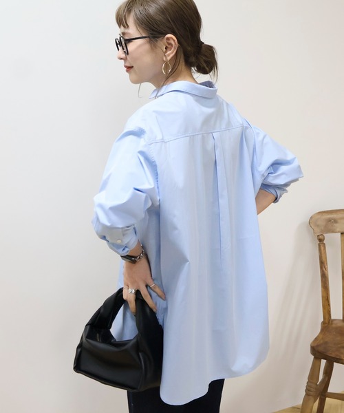 AMERICAN HOLIC(アメリカンホリック)の「イージーケアブロードシャツ(シャツ/ブラウス・レディース・グリーン系その他3/ピンク系その他/サックスブルー/オフホワイト/イエロー系その他2/ブルー系その他7・L/M)」の18枚目の写真