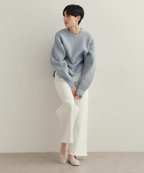 OPAQUE.CLIP（オペークドットクリップ）の「【7色展開】名品フラットバレエシューズ（パンプス・レディース・ベージュ系1/ブルー系/ブラック/シルバー系その他/ブラック系1/ベージュ/シルバー系2・40/50/25/30/45/35）」の15枚目の写真