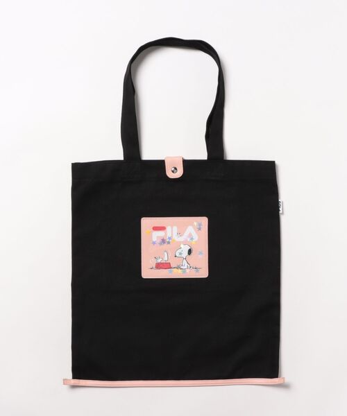 PEANUTS(ピーナッツ)の「【FILA】PEANUTS キャンバストートバッグ/ピーナッツ/コラボ(トートバッグ・レディース・ブラック/ベージュ/オフホワイト・FREE)」の3枚目の写真