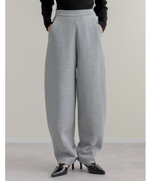 低身長/高身長/大きいサイズ有]裏起毛スウェットカーブパンツ（その他