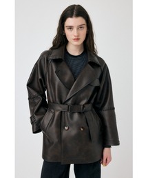 MOUSSY | F/LEATHER トレンチ(トレンチコート)