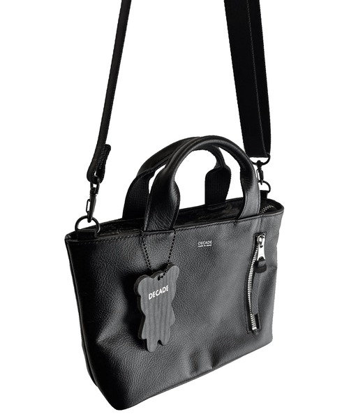DECADE(ディケイド)の「防水レザー・ミニハンドショルダーバッグ DECADE(No-01506)Mini Hand Shoulder Bag(ショルダーバッグ・メンズ・ブラック/ブラック系その他・フリー)」の8枚目の写真
