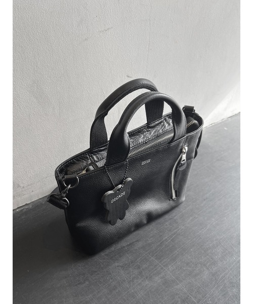DECADE(ディケイド)の「防水レザー・ミニハンドショルダーバッグ DECADE(No-01506)Mini Hand Shoulder Bag(ショルダーバッグ・メンズ・ブラック/ブラック系その他・フリー)」の14枚目の写真