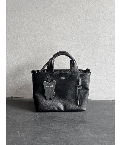 DECADE(ディケイド)の「防水レザー・ミニハンドショルダーバッグ DECADE(No-01506)Mini Hand Shoulder Bag(ショルダーバッグ・メンズ・ブラック/ブラック系その他・フリー)」の19枚目の写真