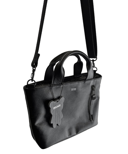 DECADE(ディケイド)の「防水レザー・ミニハンドショルダーバッグ DECADE(No-01506)Mini Hand Shoulder Bag(ショルダーバッグ・メンズ・ブラック/ブラック系その他・フリー)」の9枚目の写真