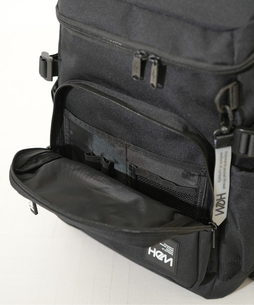 HeM(ヘム)の「【HeM/ヘム】 ルーク ボックスバックパック 30L SAC'S BAR 別注 スクールバッグ 大容量(バックパック/リュック・レディース・ブルー/ホワイト/桜・FREE)」の18枚目の写真