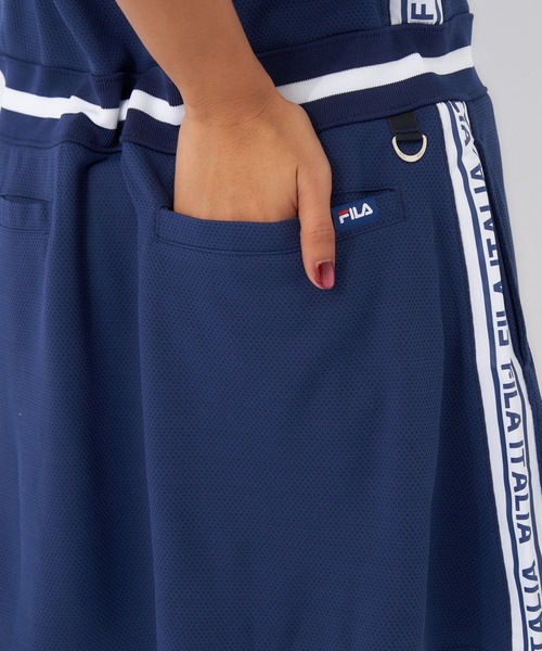 FILA GOLF(フィラゴルフ )の「ディンプルメッシュ半袖ワンピース(ワンピース・レディース・ホワイト/ネイビー・MEDIUM/LARGE/X-LARGE)」の7枚目の写真