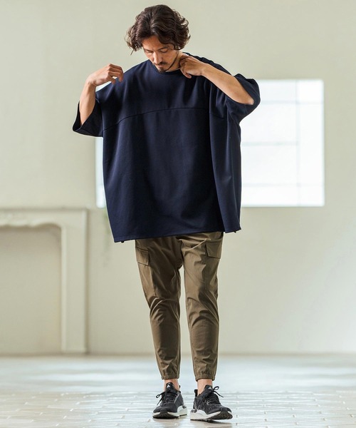 Magine(マージン)の「mt9468- Tricot Mesh Drawcord T-shirts Tシャツ(Tシャツ/カットソー・メンズ・ネイビー/オフホワイト/ブラック・44/46/48)」の15枚目の写真