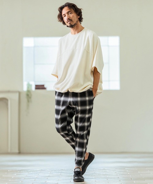 Magine(マージン)の「mt9468- Tricot Mesh Drawcord T-shirts Tシャツ(Tシャツ/カットソー・メンズ・ネイビー/オフホワイト/ブラック・44/46/48)」の20枚目の写真