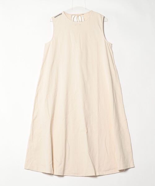 CONVERSE（コンバース）の「コンバース  アイレット ノースリーヴ ワンピース（ワンピース・レディース・アイボリー/ブラック/オレンジ・M/L）」の2枚目の写真