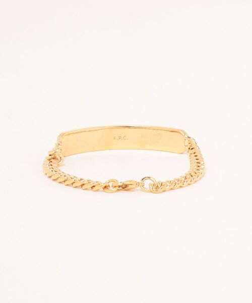 A.P.C.（アーペーセー）の「GOURMETTE DARWIN（ブレスレット・メンズ・ゴールド/シルバー・M/ONESIZE）」の3枚目の写真