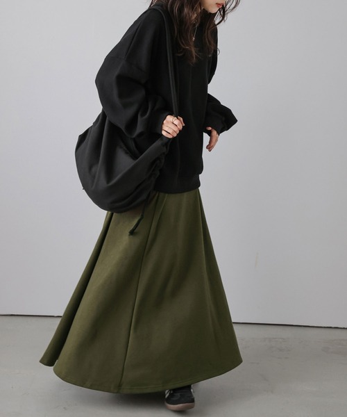 lesperance（レスぺランス）の「裏起毛Aラインフレアロングスカート（スカート・レディース・カーキ/モカ/チャコール・FREE）」の17枚目の写真