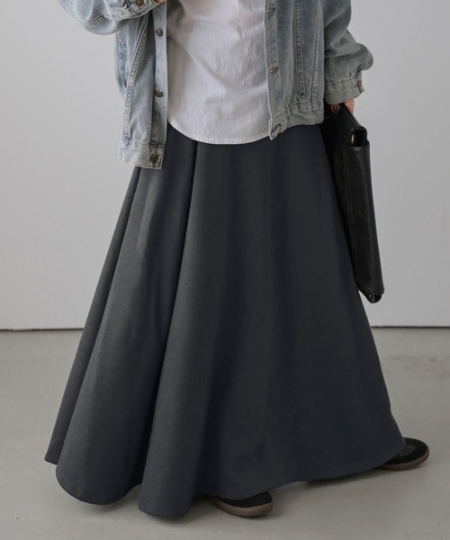 lesperance（レスぺランス）の「裏起毛Aラインフレアロングスカート（スカート・レディース・カーキ/モカ/チャコール・FREE）」の13枚目の写真