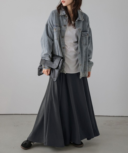 lesperance（レスぺランス）の「裏起毛Aラインフレアロングスカート（スカート・レディース・カーキ/モカ/チャコール・FREE）」の14枚目の写真