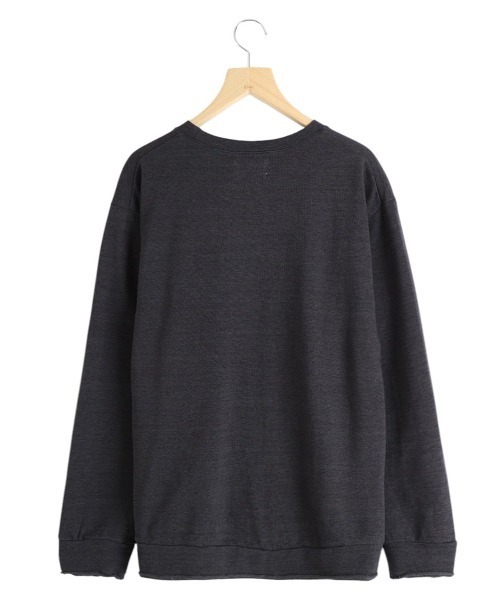 PORT BY ARK（ポートバイアーク）の「PORT BY ARK / ポートバイアーク：Cut Off Sweat：PO17-T001[COR]（スウェット・メンズ・チャコールグレー/ネイビー・1/2）」の4枚目の写真