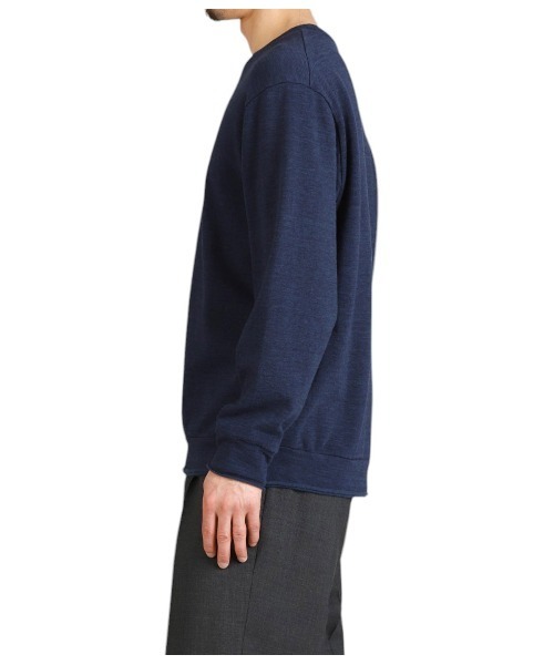 PORT BY ARK（ポートバイアーク）の「PORT BY ARK / ポートバイアーク：Cut Off Sweat：PO17-T001[COR]（スウェット・メンズ・チャコールグレー/ネイビー・1/2）」の20枚目の写真