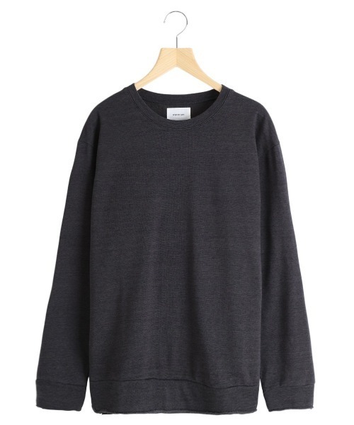 PORT BY ARK（ポートバイアーク）の「PORT BY ARK / ポートバイアーク：Cut Off Sweat：PO17-T001[COR]（スウェット・メンズ・チャコールグレー/ネイビー・1/2）」の3枚目の写真