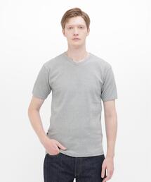 《DAILY/デイリー》MINI WAFFLE V-NECK S/S T-SHIRT / デイリーウェア ミニワッフル 半袖 Vネック Tシャツ / AVIREX / アヴィレックス