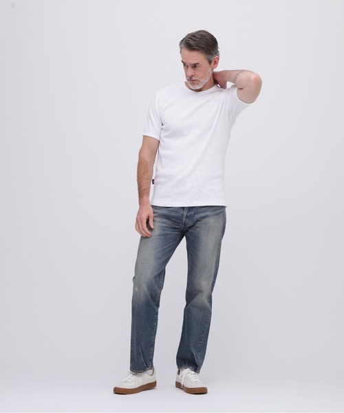 AVIREX（アヴィレックス）の「《DAILY/デイリー》MINI WAFFLE V-NECK S/S T-SHIRT / デイリーウェア ミニワッフル 半袖 Vネック Tシャツ / AVIREX / アヴィレックス（Tシャツ/カットソー・メンズ・ホワイト/ブラック/グレー・SMALL/MEDIUM/LARGE/X-LARGE）」の13枚目の写真