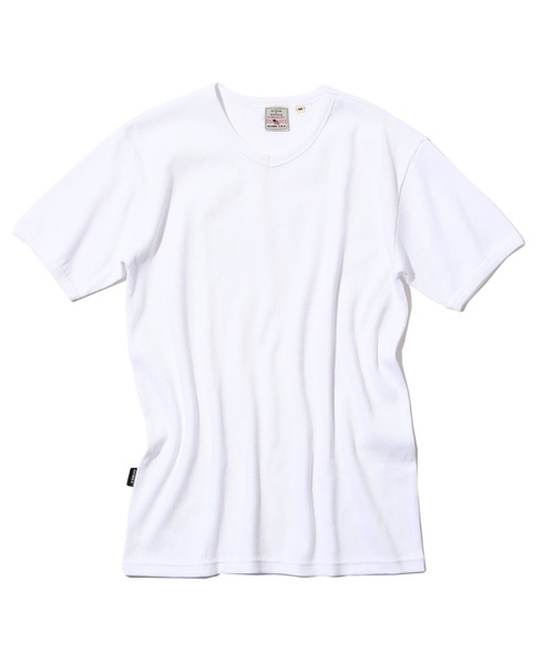 AVIREX（アヴィレックス）の「《DAILY/デイリー》MINI WAFFLE V-NECK S/S T-SHIRT / デイリーウェア ミニワッフル 半袖 Vネック Tシャツ / AVIREX / アヴィレックス（Tシャツ/カットソー・メンズ・ホワイト/ブラック/グレー・SMALL/MEDIUM/LARGE/X-LARGE）」の12枚目の写真