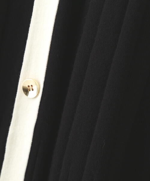 NATURAL BEAUTY BASIC（ナチュラルビューティーベーシック）の「◇ポロバイカラーニットワンピース（ワンピース・レディース・ベージュ系その他/ブラック系その他/グリーン系その他3・MEDIUM/P/S）」の12枚目の写真