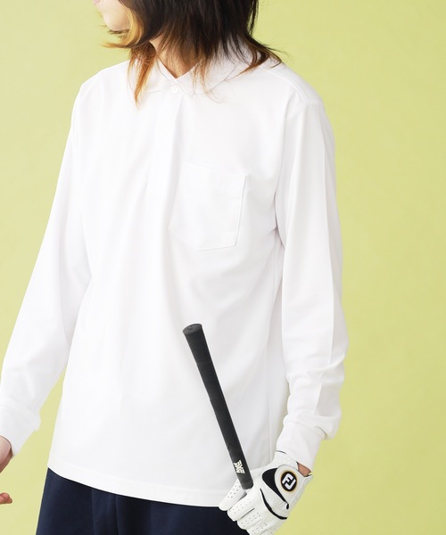 UNSTOA(アンストア)の「ロングスリーブ ドライ ポロシャツ 秋服 冬服(ポロシャツ・メンズ・ホワイト/ブラック・XL/L/M/S)」の11枚目の写真