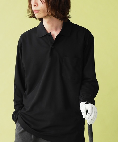 UNSTOA(アンストア)の「ロングスリーブ ドライ ポロシャツ 秋服 冬服(ポロシャツ・メンズ・ホワイト/ブラック・XL/L/M/S)」の14枚目の写真