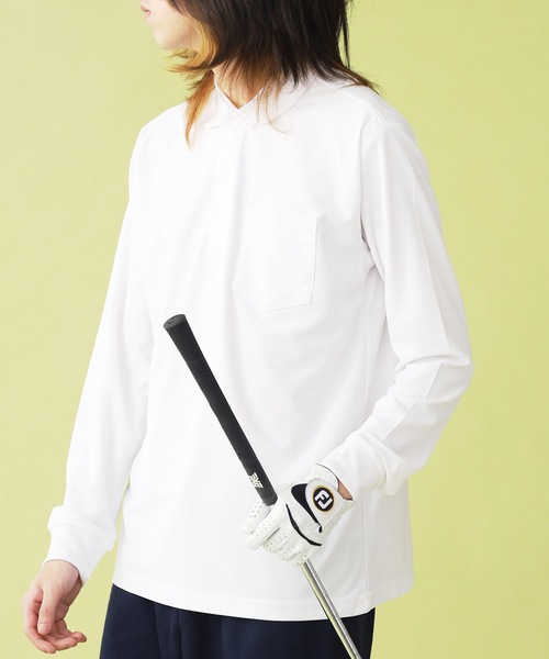 UNSTOA(アンストア)の「ロングスリーブ ドライ ポロシャツ 秋服 冬服(ポロシャツ・メンズ・ホワイト/ブラック・XL/L/M/S)」の17枚目の写真
