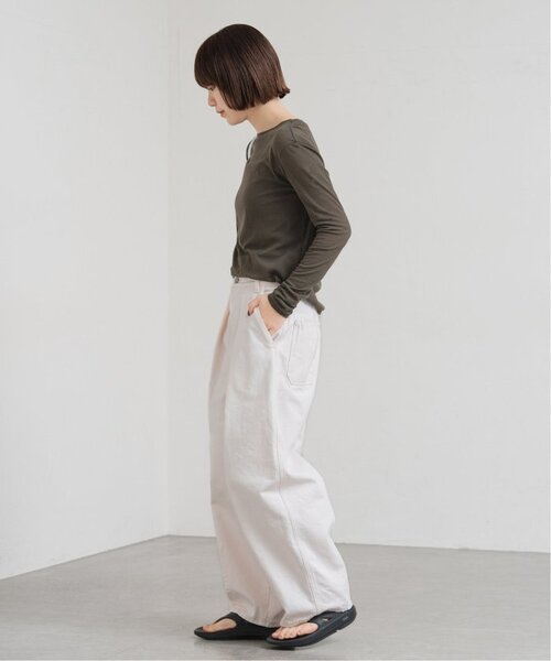 FRAMeWORK（フレームワーク）の「≪追加≫HTシアーロングTee5（Tシャツ/カットソー・レディース・イエロー/ホワイト/チャコールグレー・FREE）」の12枚目の写真