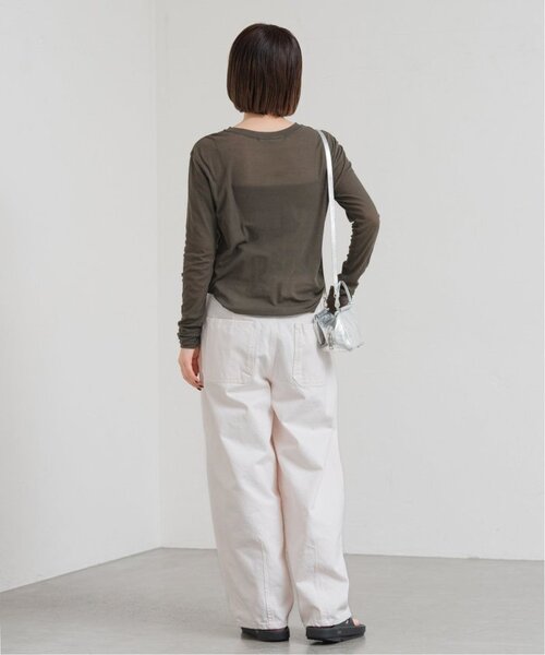 FRAMeWORK（フレームワーク）の「≪追加≫HTシアーロングTee5（Tシャツ/カットソー・レディース・イエロー/ホワイト/チャコールグレー・FREE）」の13枚目の写真