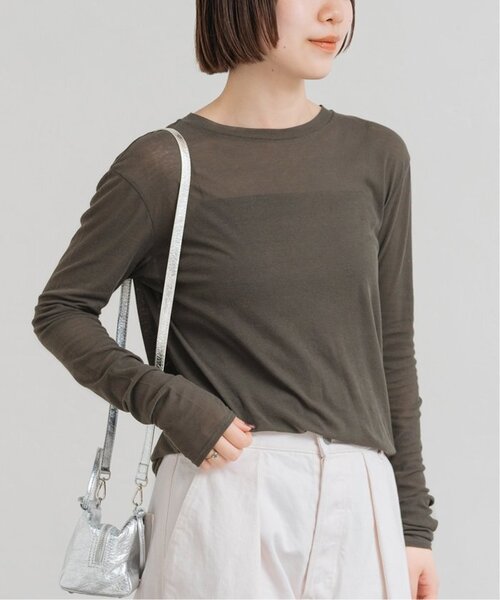 FRAMeWORK（フレームワーク）の「≪追加≫HTシアーロングTee5（Tシャツ/カットソー・レディース・イエロー/ホワイト/チャコールグレー・FREE）」の15枚目の写真