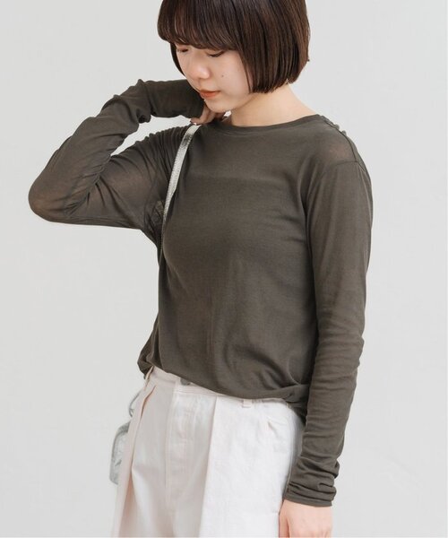 FRAMeWORK（フレームワーク）の「≪追加≫HTシアーロングTee5（Tシャツ/カットソー・レディース・イエロー/ホワイト/チャコールグレー・FREE）」の16枚目の写真