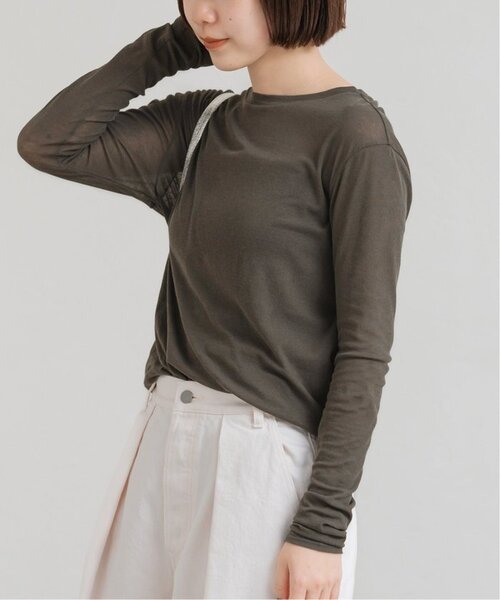 FRAMeWORK（フレームワーク）の「≪追加≫HTシアーロングTee5（Tシャツ/カットソー・レディース・イエロー/ホワイト/チャコールグレー・FREE）」の17枚目の写真