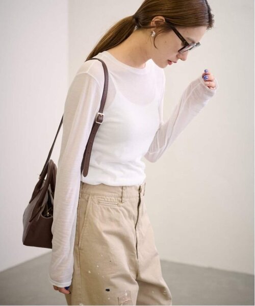 【FRAMeWORK】PROTAGONISTA 別注シアーTEE ロンティ ≪追加≫HTシアーロングTee5（Tシャツ/カットソー）｜FRAMeWORK