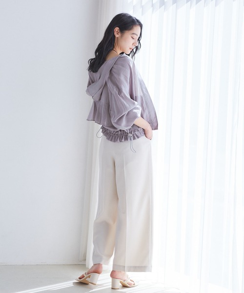 【24】DOS DIOSAS シアーバックフリルブルゾン Desert Rose（デザートローズ）の「【DOS DIOSAS/ドスディオサス