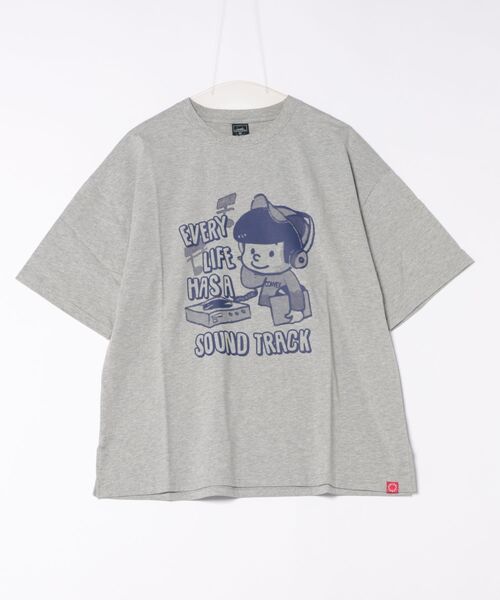CONVEX（コンベックス）の「ﾚｺｰﾄﾞWIDE-T(大人)（Tシャツ/カットソー・メンズ・オフホワイト/杢グレー/イエロー・MEDIUM/LARGE）」の2枚目の写真