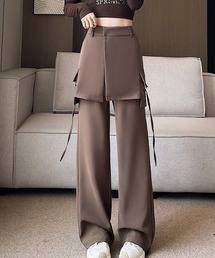 H.TOKYO（エイチトウキョウ）の「レイヤード ラップスカートパンツ（その他パンツ）」