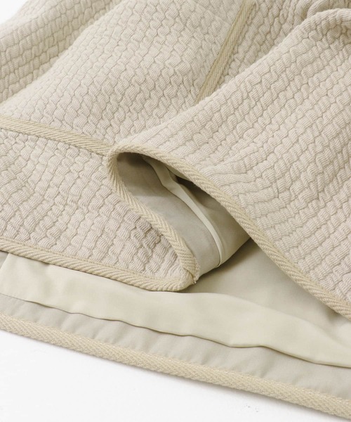 URBAN RESEARCH DOORS（アーバンリサーチドアーズ）の「キルトノーカラージャケット（ノーカラージャケット・レディース・アイボリー/グレー系その他・MEDIUM）」の15枚目の写真