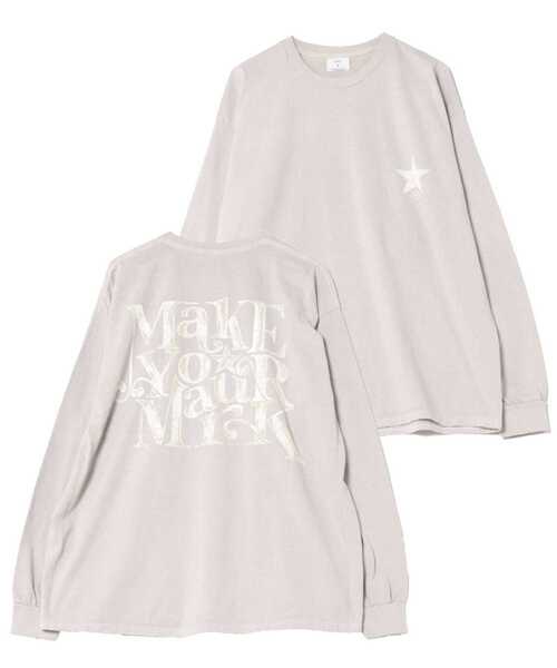 PIGMENT DYE BACK LOGO★ LONGSLEEVE TEE