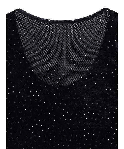 VELOUR HOT STONE L/S TOP