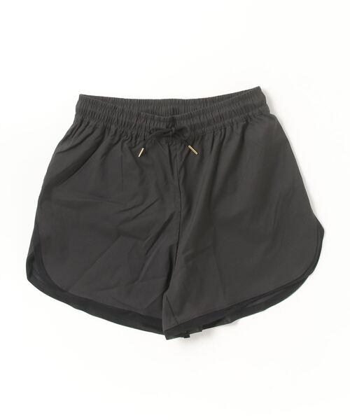 TIGORA(ティゴラ)の「ティゴラ TIGORA フィットネス 縦畝ショートパンツ(その他パンツ・レディース・ブラック/ラベンダー・L/M/S)」の1枚目の写真