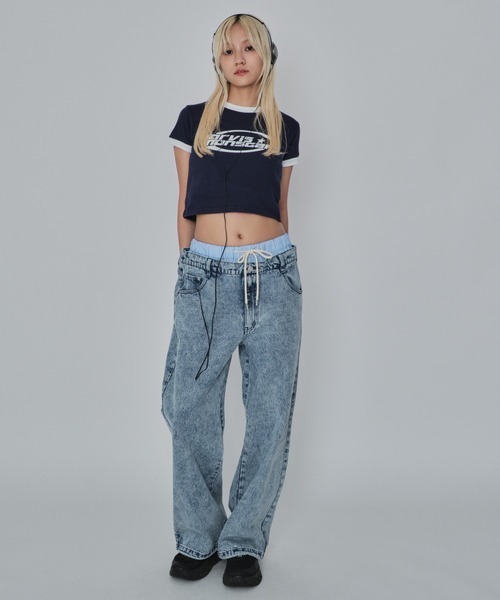 WEGO(ウィゴー)の「WEGO/ボクサードッキングデニムパンツ(デニムパンツ・メンズ・ブラック系3/スカイブルー・LARGE/MEDIUM)」の6枚目の写真