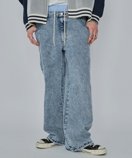 WEGO(ウィゴー)の「WEGO/ボクサードッキングデニムパンツ(デニムパンツ・メンズ・ブラック系3/スカイブルー・LARGE/MEDIUM)」の18枚目の写真