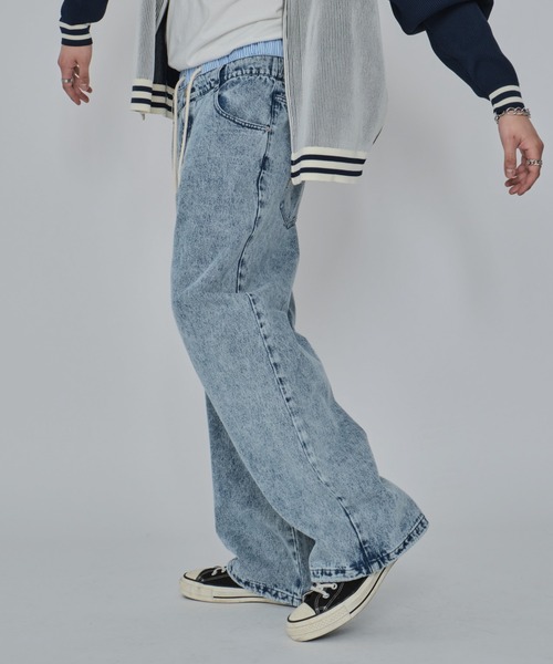 WEGO(ウィゴー)の「WEGO/ボクサードッキングデニムパンツ(デニムパンツ・メンズ・ブラック系3/スカイブルー・LARGE/MEDIUM)」の19枚目の写真